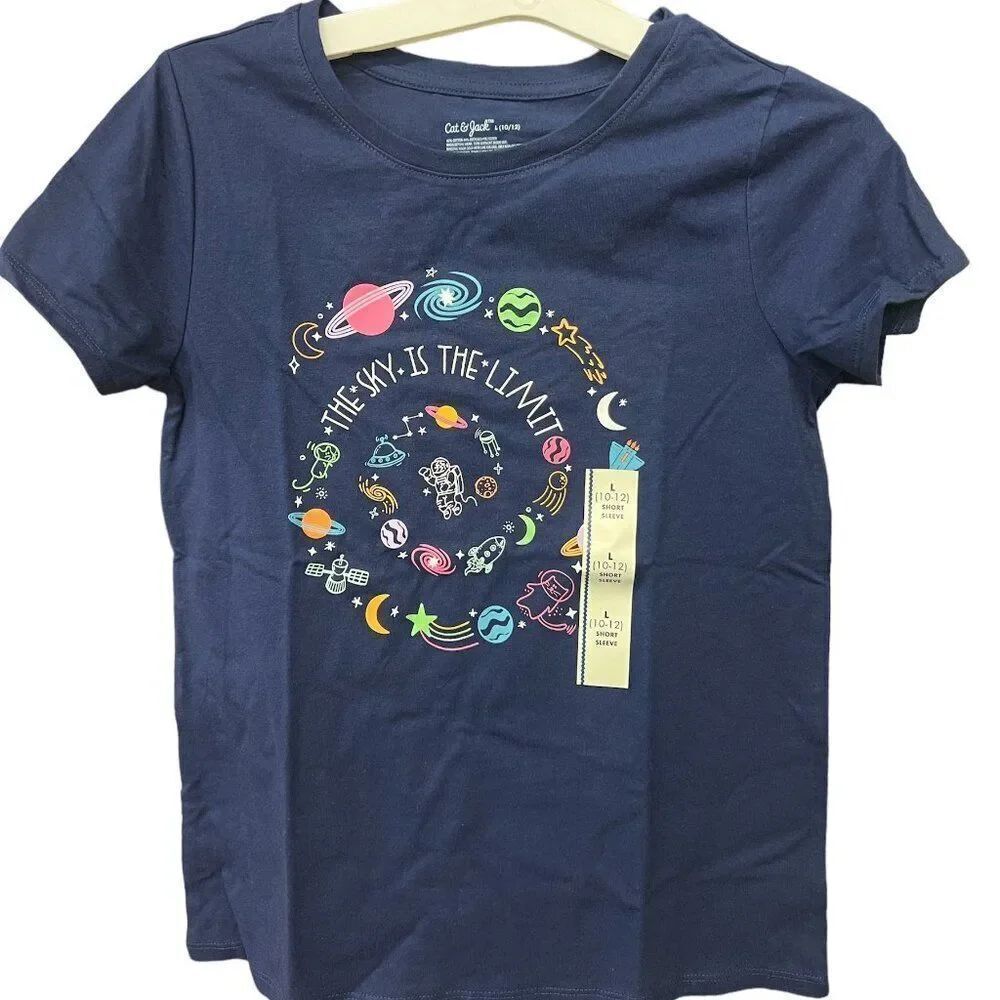 Cat & Jack ‘The Sky Is The Limit’ Shirt L 10/12